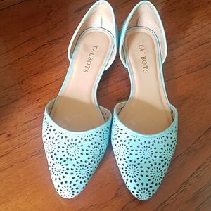 Talbot leather adorable flats all leather cutouts